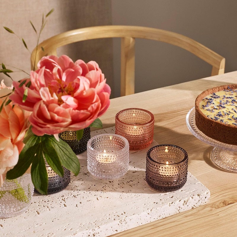 Iittala Kastehelmi Tealight Candleholders by Oiva Toikka (Clear) - Image 2